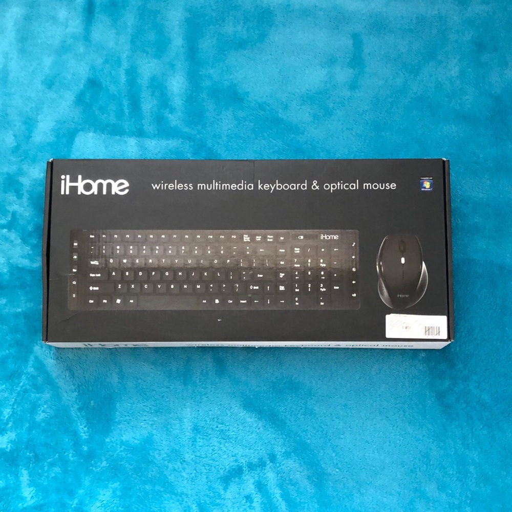 Brand new iHome Wireless Multimedia keyboard and optical mouse